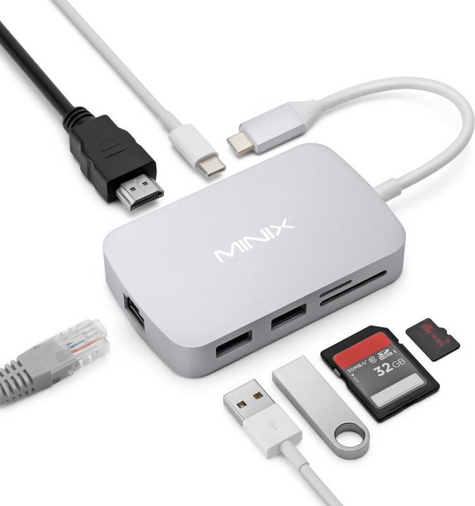 Minix NEO-C-GGR (USB-C, 7 Ports)