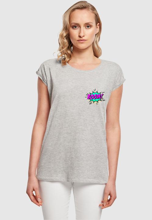 Produktbild Merchcode Ladies BOOM Comic Extended Shoulder Tee - 116849 (M)