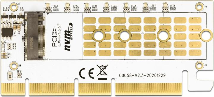 Immagine prodotto Delock Scheda PCI Express x16 (x1 / x4 / x8) a 1 x NVMe M.2 Key M con illuminazione a LED