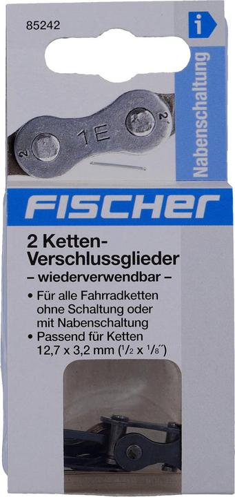 Produktbild Fischer Kettenverschlussglieder 1/2 x 1/8 2x