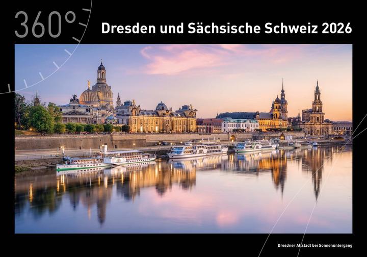 Produktbild Dresden und Sächsische Schweiz Premiumkalender 2026 (50 x 35 cm, Harter Einband, Deutsch)