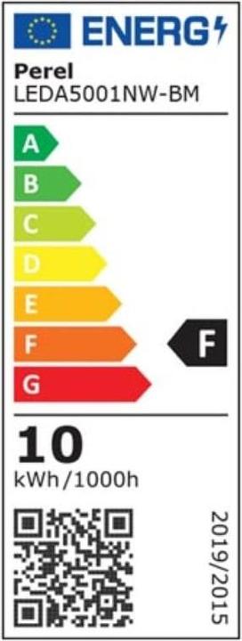 Energie-Label Perel DESIGN-LED-STRAHLER - 10 W - NEUTRALWEI? - SCHWARZES GEH?USE