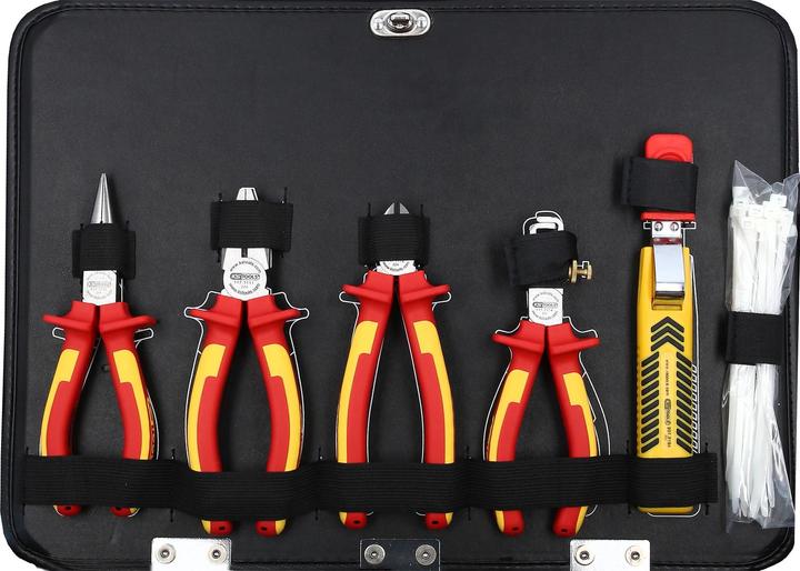 Actual product image KS Tools 1/4 + 1/2“ Elektriker-Werkzeugkoffer. 128-tlg. (128 pieces)