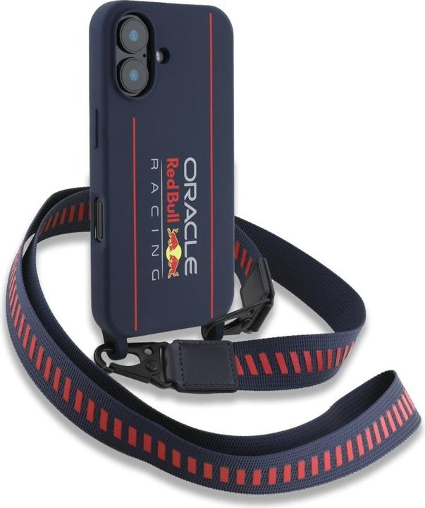 Produktbild Red Bull RBHMP16S24SISOLRV iPhone 16 6.1" hardcase Silicone Strap and Vertical Logo MagSafe navy (Apple iPhone 16)