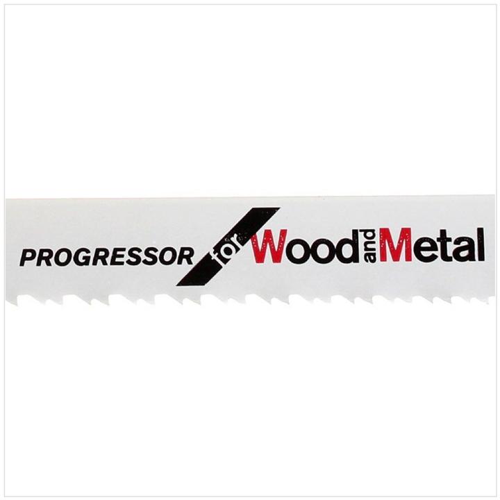 Immagine prodotto Bosch Professional Zubehör Lama di sega S 3456 XF, Progressore per legno e metallo, confezione da 5