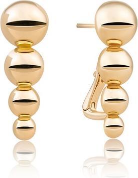 Sparkling Jewels Sparkling - Timeless gold-plated earrings EAG34