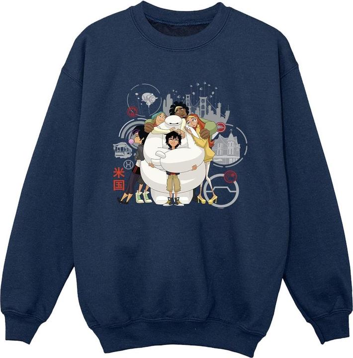 Disney Big Hero 6 Baymax Group Hug Sweatshirt Jungen