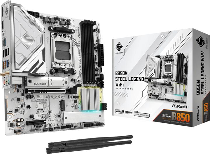 AsRock B850M Steel Legend WiFi (AM5, AMD B850, mATX)