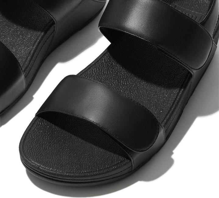 Actual product image Fitflop Fit Flop Lulu Adj Leath Back Strap AllB Dames Sandalen - Zwart - 38 (38)