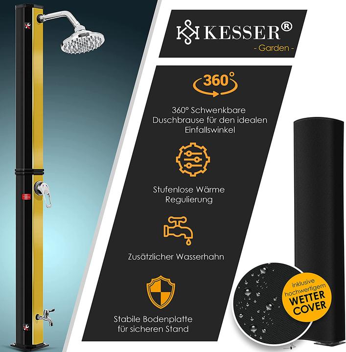 Produktbild Kesser Solardusche 35 Liter, Inkl. Schutzhaube