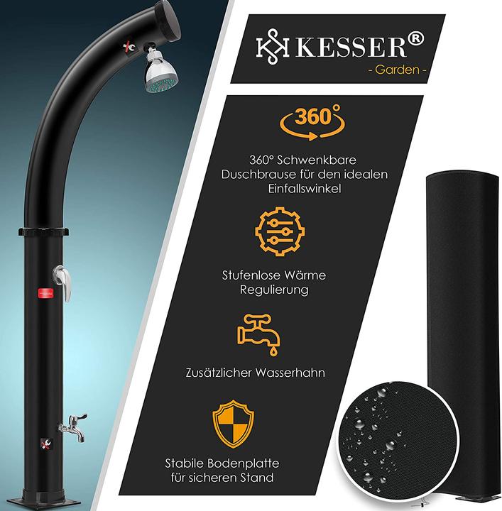 Produktbild Kesser Solardusche 20L, inkl. Schutzhaube
