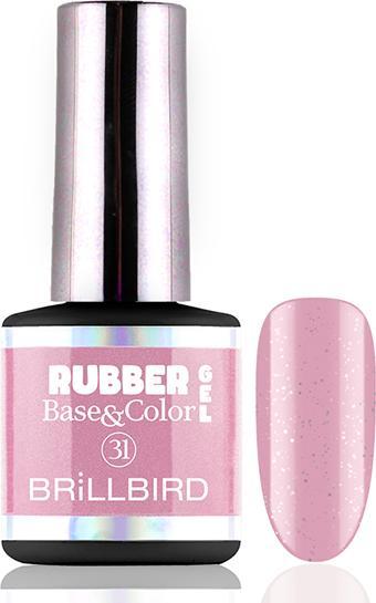 Immagine prodotto BrillBird Gomma Gel Base&Corallo #31 8ml (Corallo #31, Smalto per unghie effetto gel)
