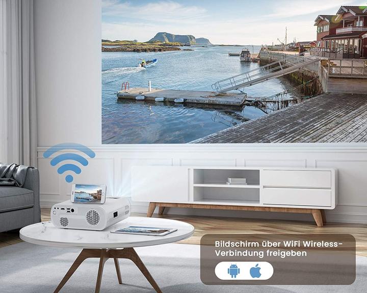 Produktbild WiMiUS K5 Mini WiFi Bluetooth Projektor