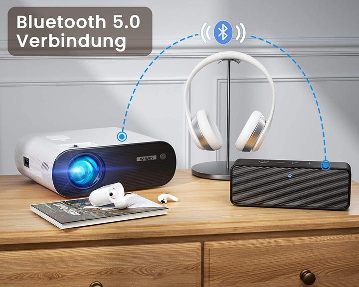 Produktbild WiMiUS K5 Mini WiFi Bluetooth Projektor