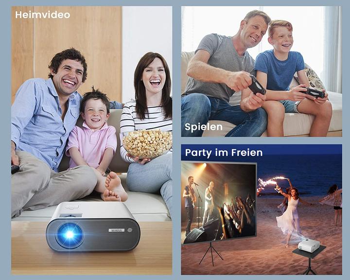 Produktbild WiMiUS K5 Mini WiFi Bluetooth Projektor