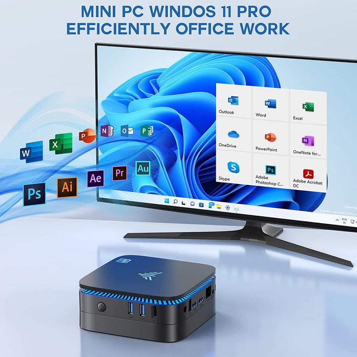 Produktbild NiPoGi AK1 Pro Mini PC (Celeron N5105, 8GB Ram, 256GB M.2)