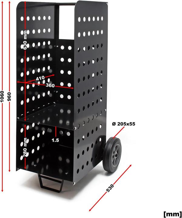 Produktbild Wiltec Kaminholzwagen