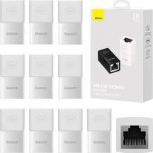Produktbild Baseus Network coupler Ethernet RJ-45 cable connector AirJoy Series 10 pcs - white (RJ45 (1x))