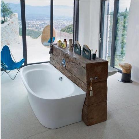 Produktbild Duravit Badewanne CAPE COD 1900x900mm 1 Rückenschräge Vorwand weiss (205 l, 190 cm, 90 cm)
