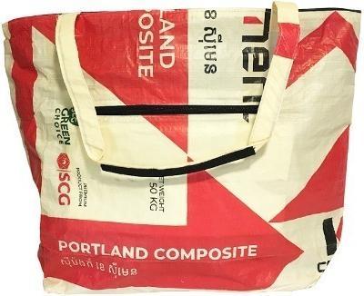 Image du produit Bekos Upcycling - Sac universel en sacs de nourriture pour poissons recyclés, jaune