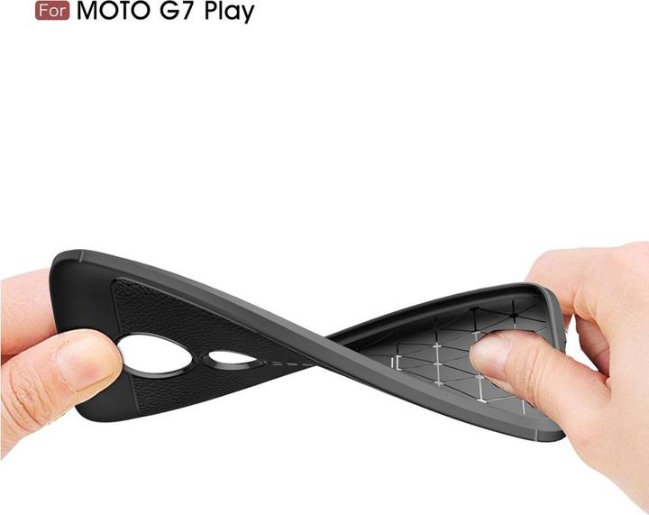 Actual product image Screenguard Motorola Moto G7 Play Sleeve Leather Design TPU Cover (Motorola Moto G7 Play)