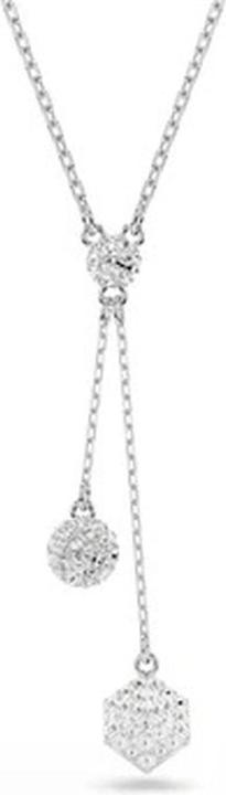 Image du produit Swarovski Dextera Y Collier Boule et Cube Blancs (Métal Swarovski)