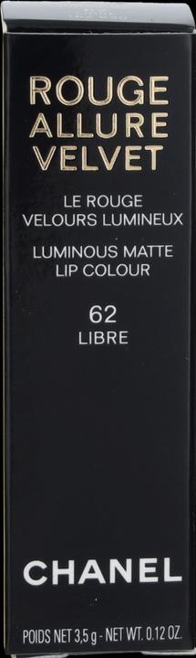 Image du produit Chanel Rouge Allure Velvet (#62 Libre)