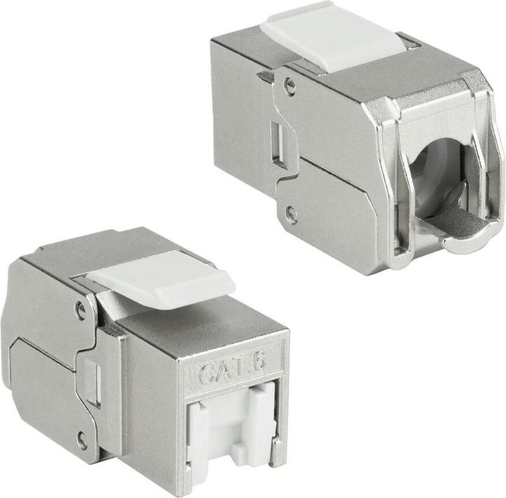 Spinotto Keystone RJ45 CAT6 Schermato senza fili con otturatore