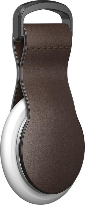 Actual product image Nomad Airtag Leather Loop Rustic Brown