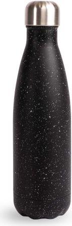 Sagaform NILS Flasche Edelstahl, schwarz/weiss gesprenkelt, 12/24H, 5 (0.50 l)