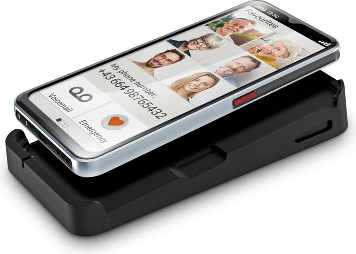Image du produit Emporia SMART.6, smartphone pour seniors (128 Go, Noir, 6.58", SIM simple, 50 Mpx, 5G)