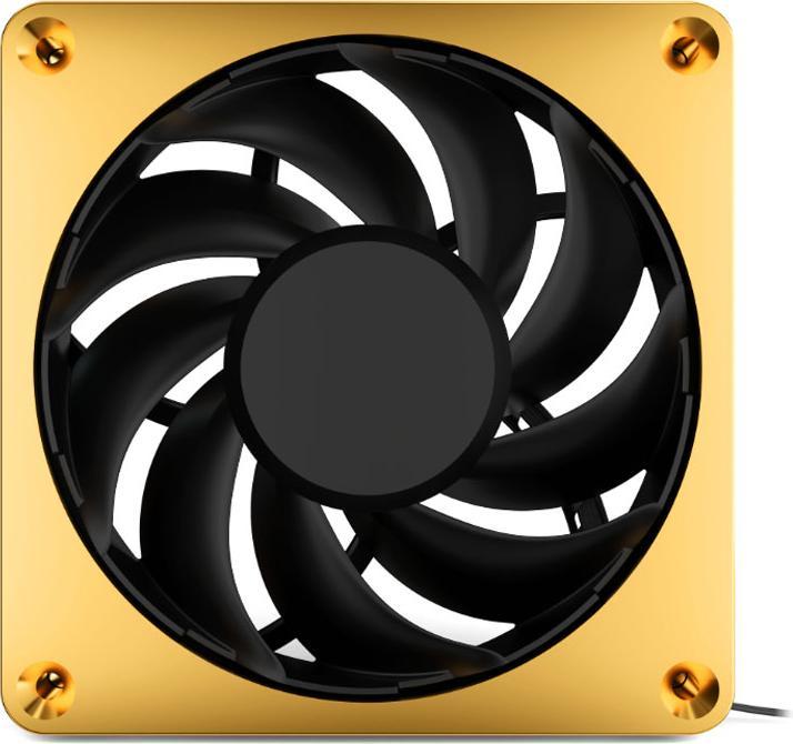 Produktbild Alphacool Apex Stealth Metal Power 120mm L?fter 3000rpm (gold/schwarz) (120 mm, 1 x)