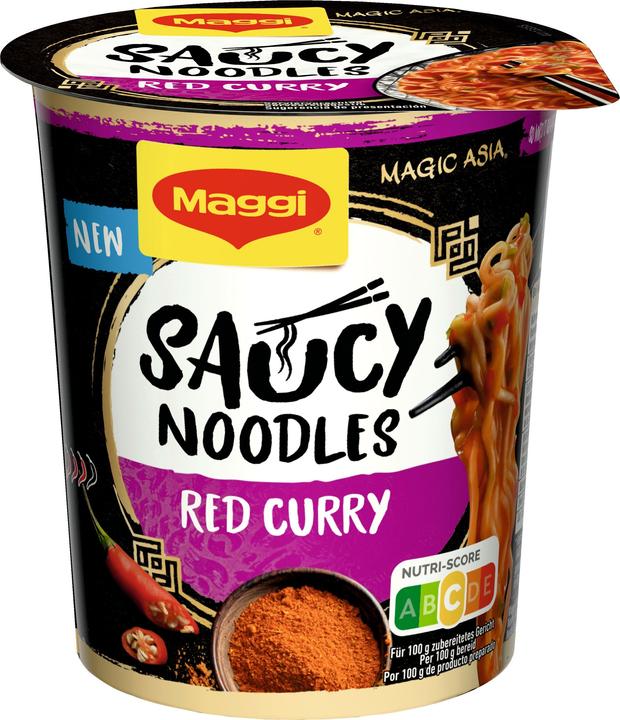 Actual product image Maggi MAGIC ASIA Saucy Noodles Red Curry Cup (75 g)