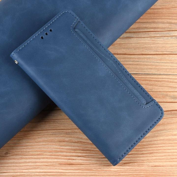 Produktbild Cover-Discount iPhone 14 - Etui mit vielen Kartenfächer blau (Apple iPhone 14)