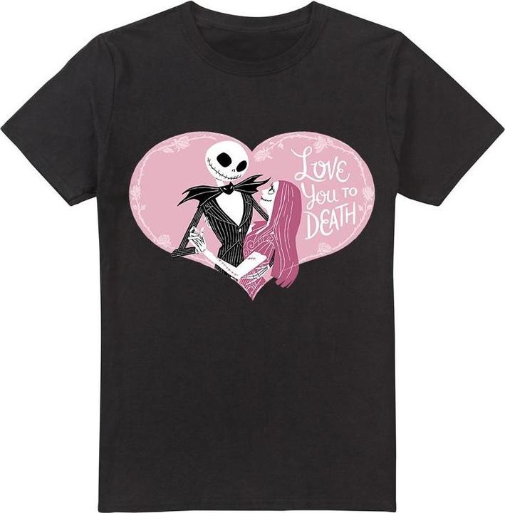 The Nightmare Before Christmas Love You To Death TShirt Valentinstag (L)