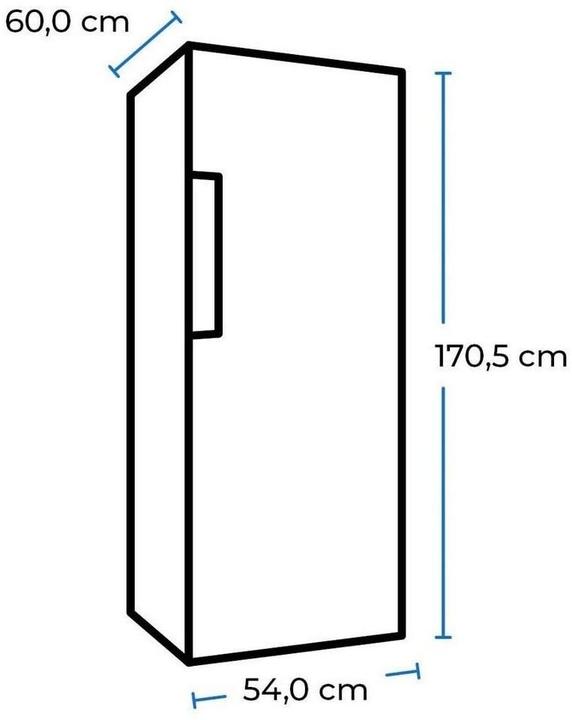 Produktbild Exquisit GS271-NF-H-040D weiss, Gefrierschrank (Standgerät) (Freistehend, 204 l)