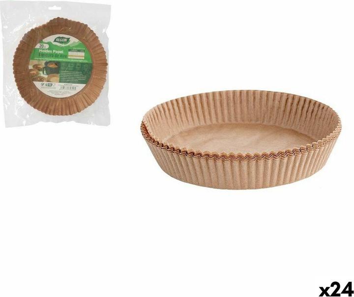 Image du produit Algon Essenstablett-Set Fritteuse ohne Öl 20 cm 20 Stücke (24 Stück)