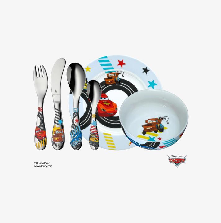 Productafbeelding WMF Kindertafelgerei Kinderbestek 6st Disney Cars2 Roestvrij staal gepolijst vaatwasmachinebestendig