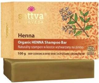 Actual product image Davines Sattva Organic Shampoo Bar With Henna For Hair 100g (Solid shampoo)