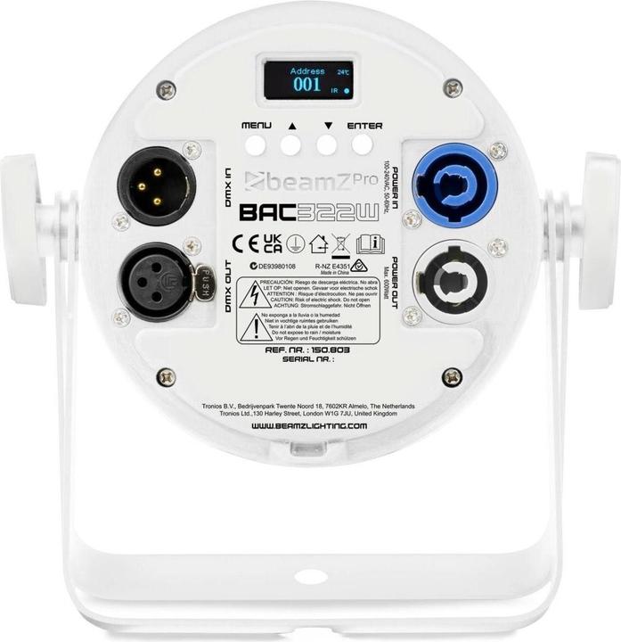 Immagine prodotto BeamZ Pro Scheinwerfer BAC322W, Typ: PAR Scheinwerfer, Leuchtmittel (10 W, LED)