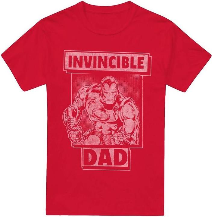 Iron Man Invincible Dad TShirt Vatertag (XXL)