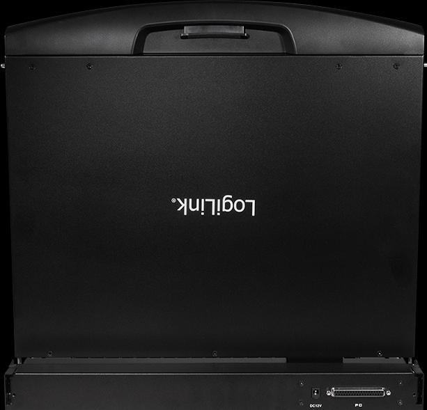Produktbild LogiLink KVM-Konsole mit 19" Bildschirm, HDMI, Full HD, USB-A, PS/2, QWERTZ