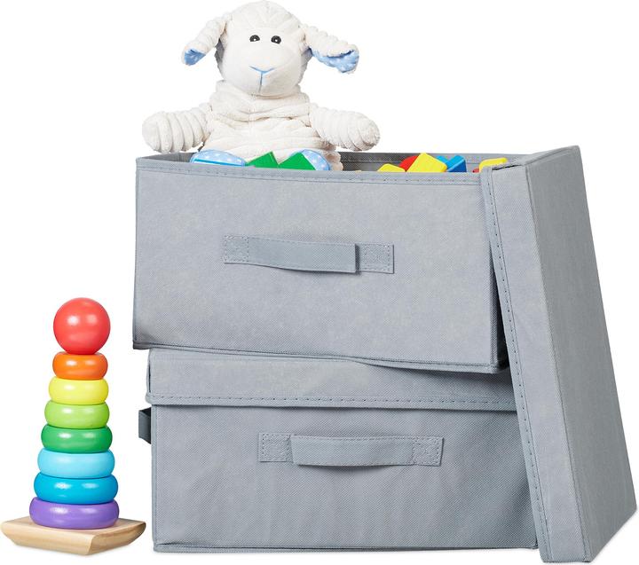 Produktbild Relaxdays 2x Aufbewahrungsbox (2 x)