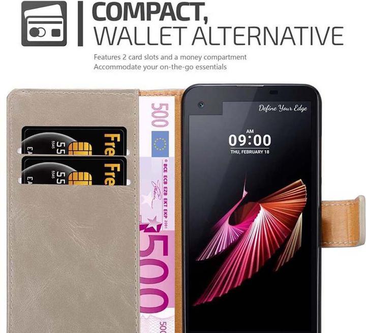 Actual product image Cadorabo Book Luxury Cover (LG X Screen)