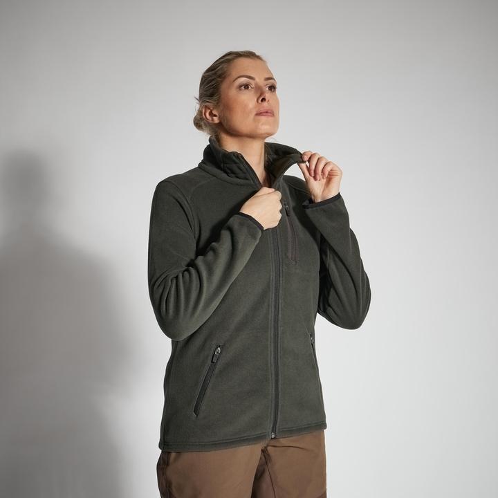 Actual product image Solognac Fleecejacke 500 Damen grün (40)
