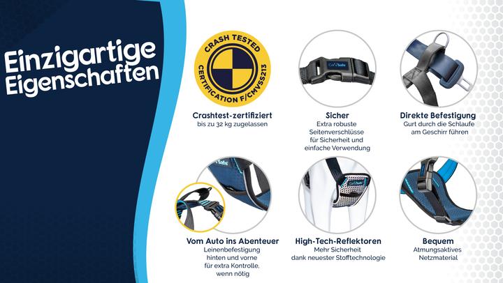 Produktbild Company of Animals CarSafe Autogeschirr Crash-getestet (Hund, Reflektoren)