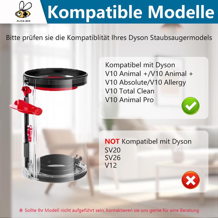 Image du produit Flickbee Réservoir à poussière pour Dyson V10 - remplace 969509-01