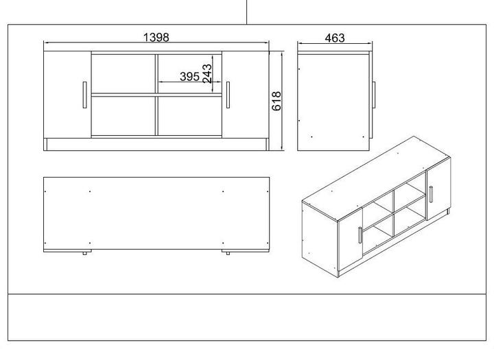 Immagine prodotto Skye Decor Remzi (140 x 60 x 74 cm)