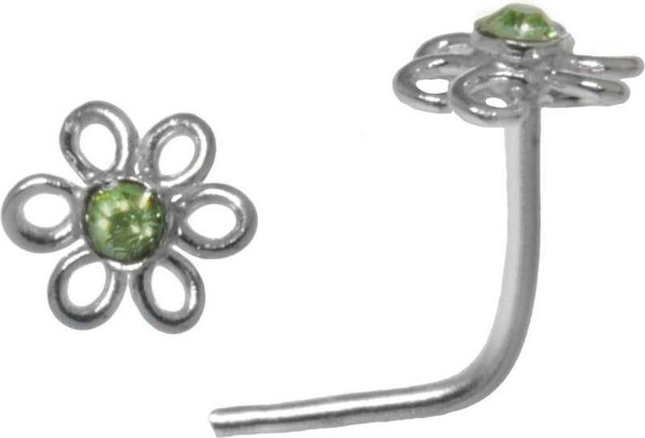 Bijouteria Nasenpiercing (Silber 925, Kristall)