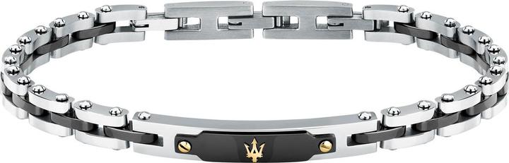 Maserati Ceramic Armband (21.50 cm, Edelstahl, Keramik)